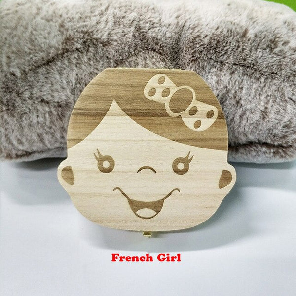Wooden Baby Tooth Box