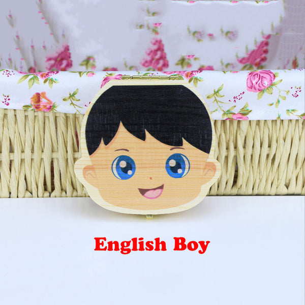 Wooden Baby Tooth Box