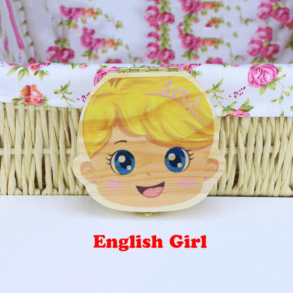 Wooden Baby Tooth Box