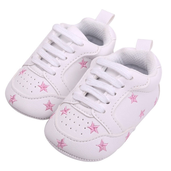 Heart Star Pattern First Walkers Kids Toddlers
