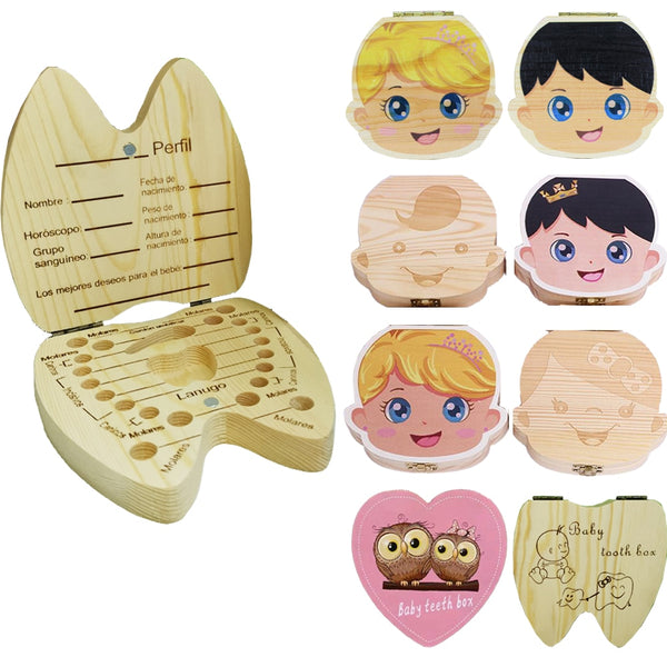 Wooden Baby Tooth Box