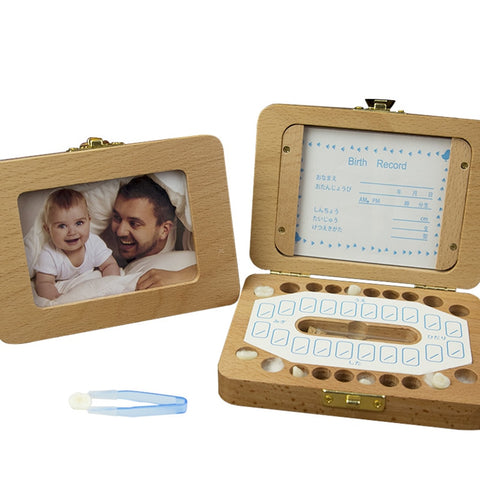 2 in 1 Baby Tooth Box With Photo Frame